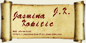 Jasmina Kopitić vizit kartica